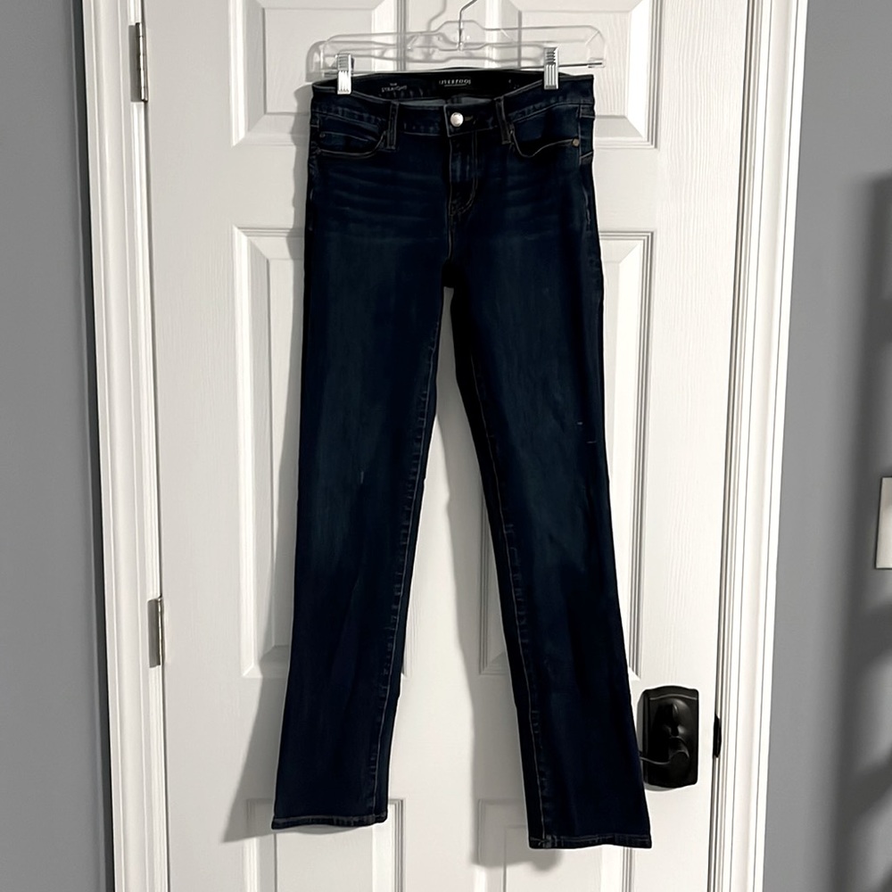 Liverpool Jeans Co. womens size 4/27, dark blue straight leg